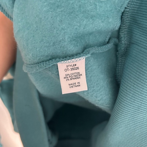 Zenana Outfitters Turquoise Crew Neck Top - Picture 3 of 5